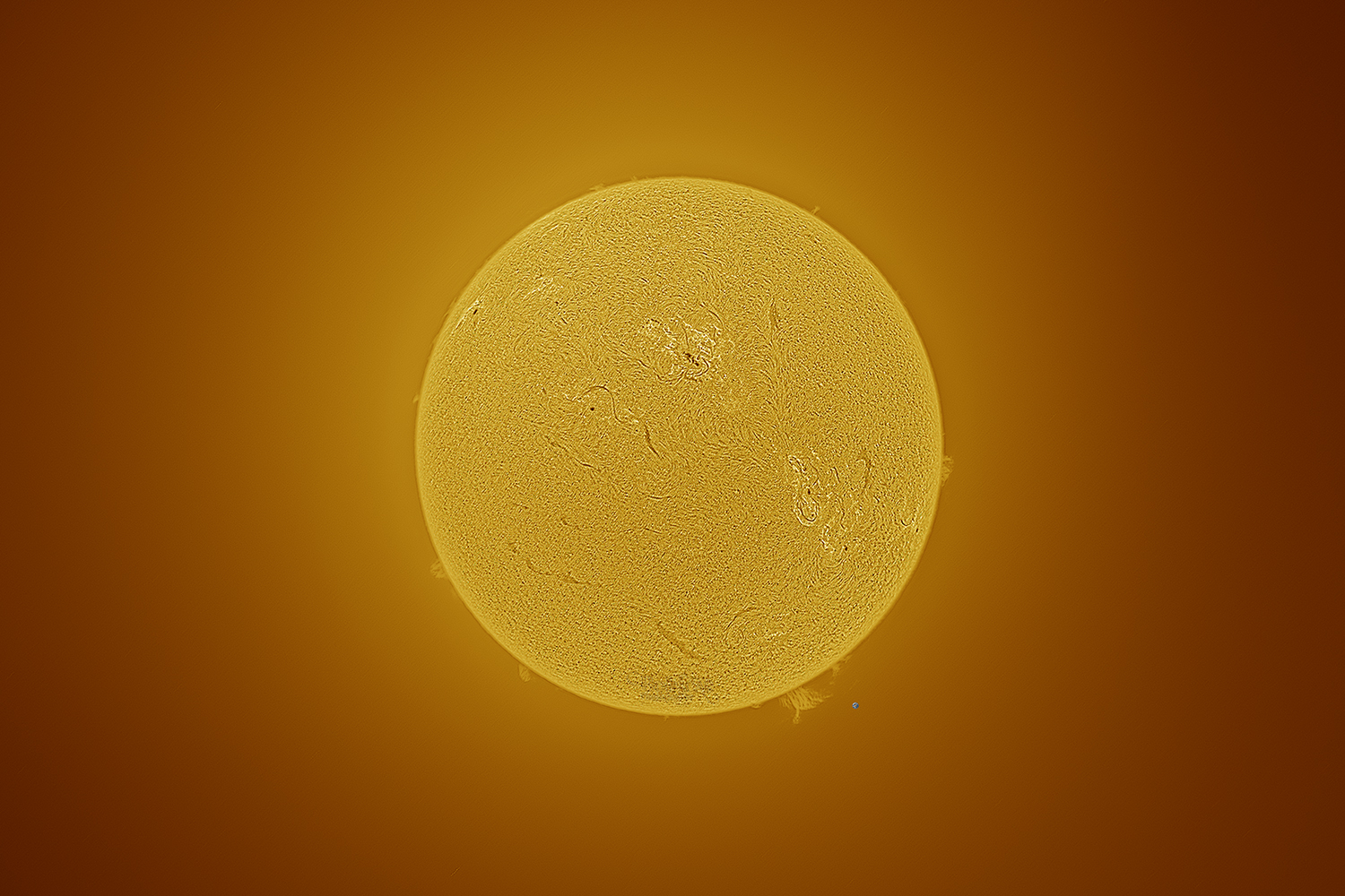 Sun Through LUNT Telescope